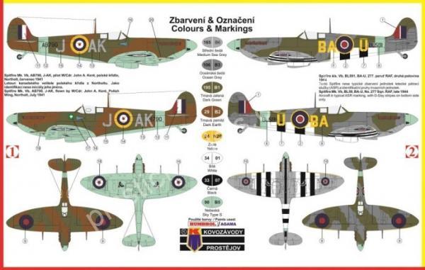 1/72 Kovozavody Prostejov 0057 Supermarine Spitfire Mk.VB Early RAF