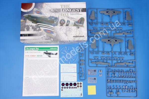 1/72 Eduard 2125 Spitfire The Longest Day DUAL COMBO