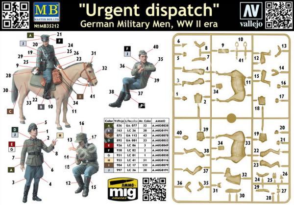 1/35 Master Box 35212 Urgent Dispatch. German Military Men
