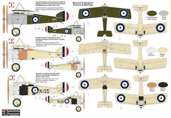 1/72 Kovozavody Prostejov 0484 Sopwith Swallow