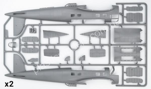 1/48 ICM 48260 He 111Z-1 “Zwilling” German Glider Tug