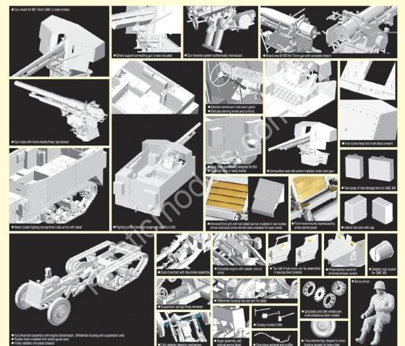 1/35 Dragon 6467 M 3 75mm Gun Motor Carriage