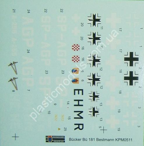 1/72 Kovozavody Prostejov 0511 Bücker Bü 181 Bestmann