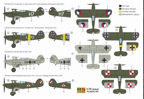 1/72 RS models 92186 Avia Bk-534
