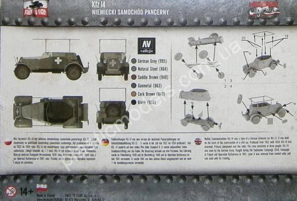 1/72 First To Fight 024 Kfz 14 German Armoured Car