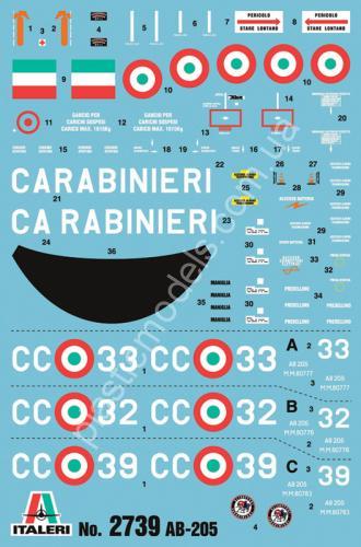 1/48 italeri 2739 AB 205 ARMA DEI CARABINIERI