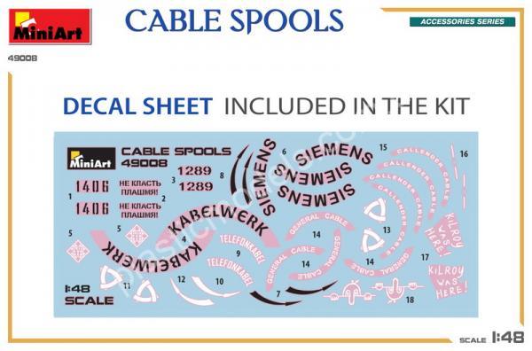 Cable Spools 1/48 MiniArt 49008
