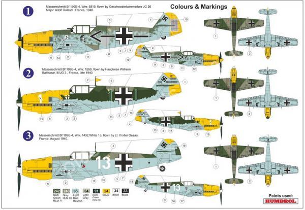 1/72 AZ model 7682 Bf 109E-4 „Aces over Channel“
