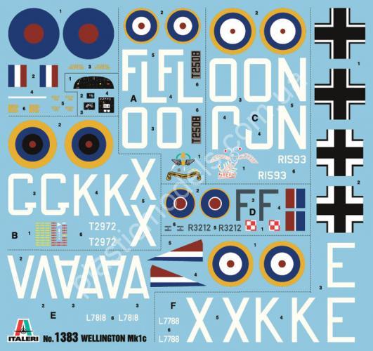 1/72 Italeri 1383 Wellington Mk.IC