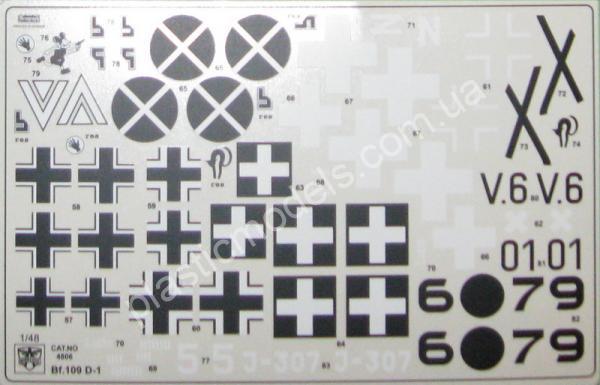 1/48 Modelsvit 4806 Messerschmitt Bf 109 D-1