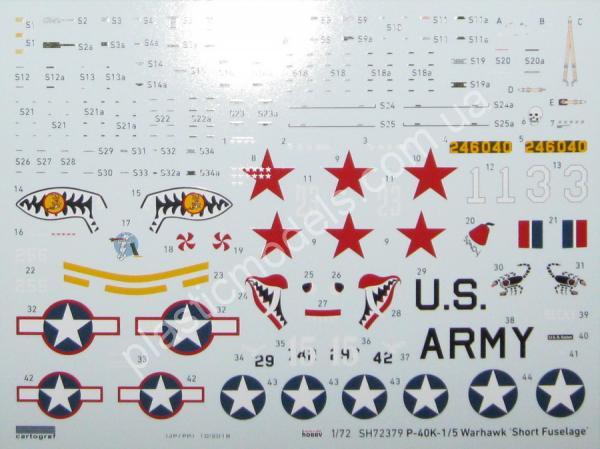 1/72 Special hobby 72379 P-40K-1/5 Warhawk 'Short Tail'
