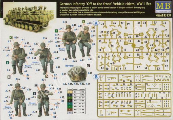 1/35 Mastr Box 35137 German Infantry on the march