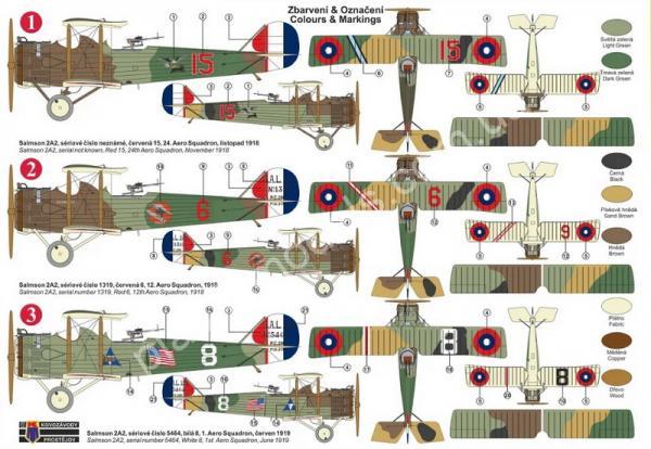 1/72 Kovozavody Prostejov 0327 Salmson Sal.2A2 „USAS Services“