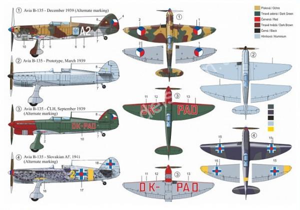 1/72 RS models 92175 Avia B-35.2 Czechoslovak fighter