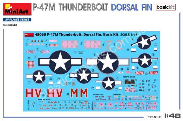 1/48 MiniArt 48060 P-47M Thunderbolt. Dorsal Fin Basic Kit