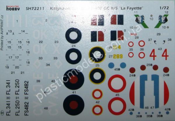 1/72 Special Hobby 72211 P-40F/L & Kittyhawk Mk.IIA „RAF and FAFL“ 2in1