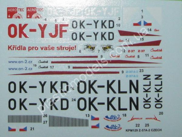 1/72 Kovozavody Prostejov 0129 Zlin Z-37A-2 