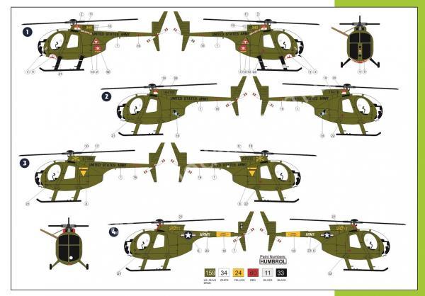1/72 AZ model 7426 Hughes OH-6A Vietnam