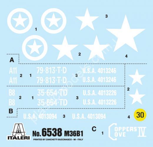 1/35 Italeri 6538 90mm Gun Motor Carriage M36B1