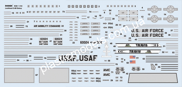 1/144 Roden 330 aircraft transport C-5B Galaxy