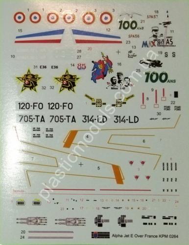 1/72 Kovozavody Prostejov 0264 Alpha Jet E „In French Services“