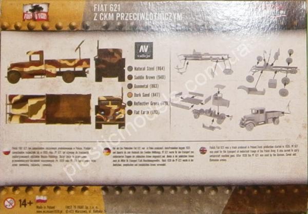 1/72 First To Fight 017 Polski Fiat 621 with the AA machine gun