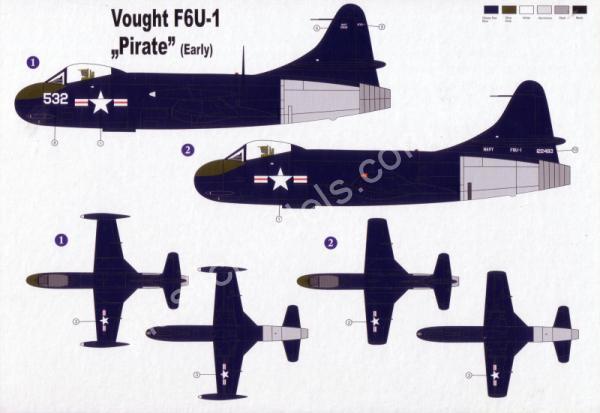 1/72 Admiral 7211 Vought F6U-1 