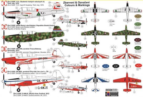 1/72 Kovozavody Prostejov 0155 Zlin Z-526F “Trenér”