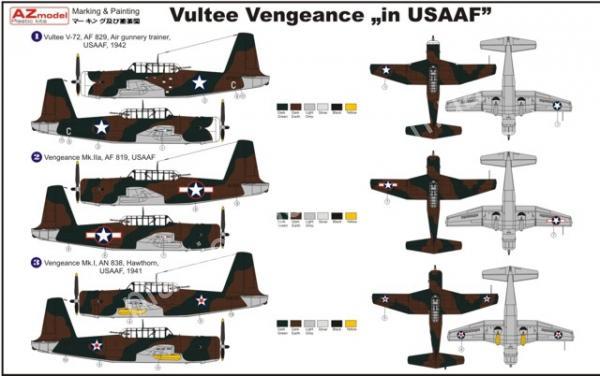 1/48 AZ model 4848 Vultee Vengeance (USAAF)