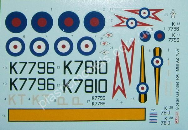 1/72 AZ model 7867 Gauntlet Mk.II “RAF”
