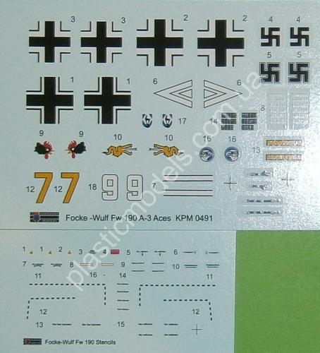 1/72 Kovozavody Prostejov 0491 Focke-Wulf Fw-190A-3 'Aces'