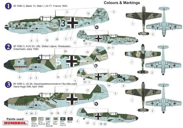 1/72 AZ model 7661 Bf 109E-3 „Battle of France“.