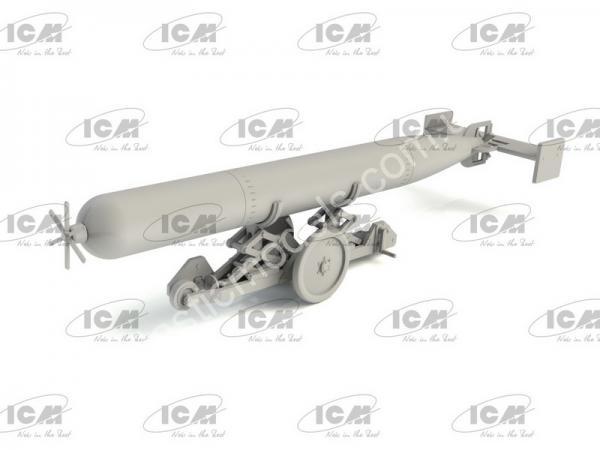 1/48 ICM 48405 WWII British Torpedo Trailer