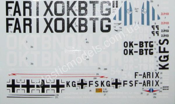 1/72 RS models 92107 Zlin XII
