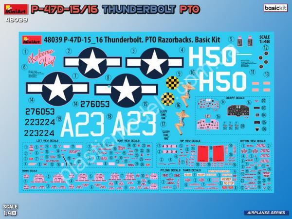 Republic P-47 D-15/16 RA Thunderbolt (Pacific Theater) 1/48 MiniArt 48039