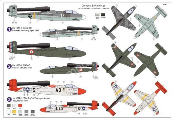 1/72 AZ model 7851 Heinkel He 162B-1 
