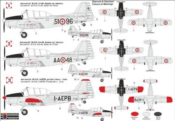 1/72 Kovozavody Prostejov 0374 Aermacchi M.416