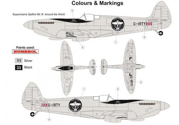 1/72 AZ model 7634 Spitfire Mk.IX “The Longest Flight”