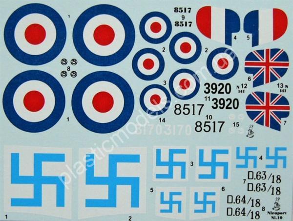 1/72 HR model 72019 Nieuport Nie.10 (RNAS late + Finland)