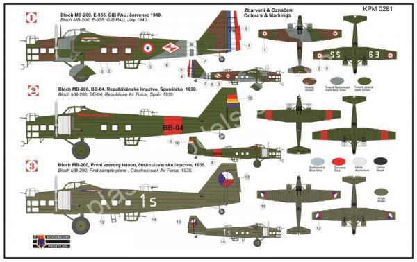 1/72 Kovozavody Prostejov 0281 Bloch MB-200