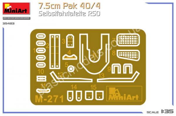 1/35 MiniArt 35483 7.5cm PaK 40/4 auf gep. Selbstfahrlafette RSO