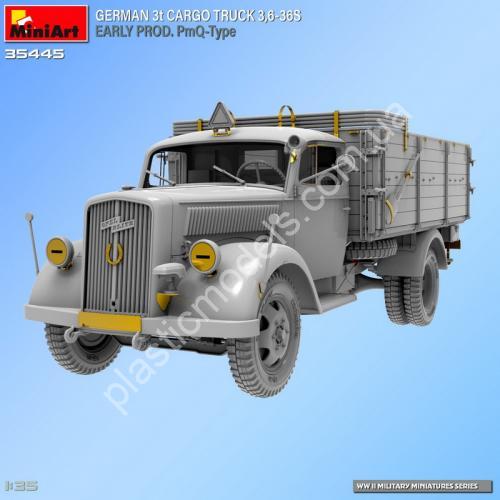 1/35 MiniArt 35445 German 3t Cargo Truck 3,6-36S Early Prod. PmQ-Type