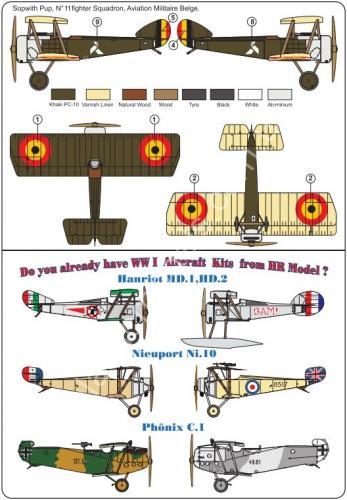 1/72 HR model 72042 Sopwith PUP (Belgian)
