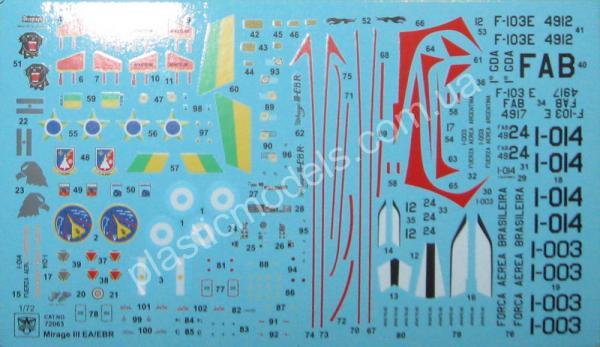 1/72 Modelsvit 72063 Dassault Mirage IIIEA/IIIEBR fighter-bomber