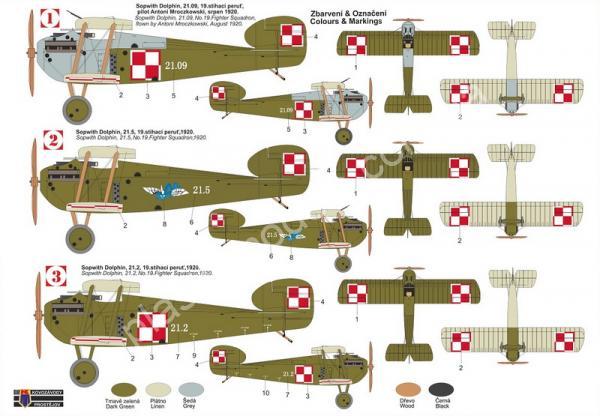 1/72 Kovozavody Prostejov 0275 Sopwith Dolphin „In Polish Services“