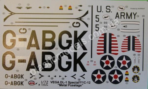 1/72 MPM 72524 Lockheed DL-1 Special/Y1C-12 metallic fuselage