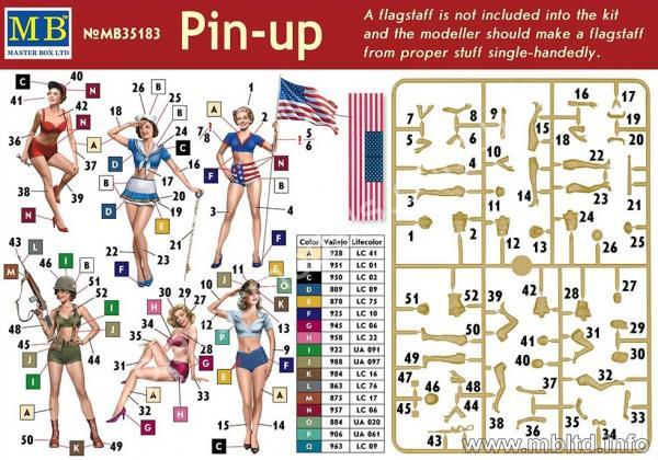 1/35 Master Box 35183 Pin-Up army girls