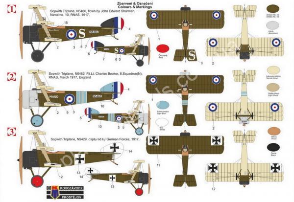 1/72 Kovozavody Prostejov 0493 Sopwith Triplane
