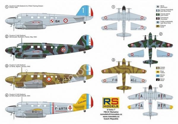 1/72 RS models 92171 Caudron C-445 Goeland