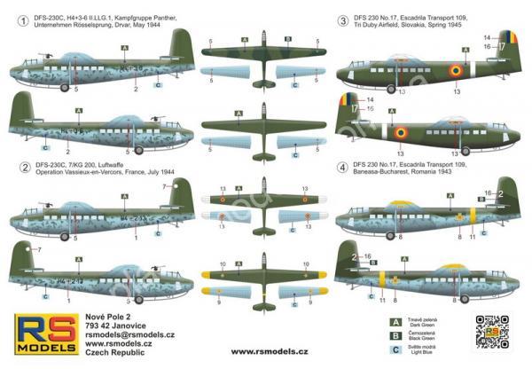 1/72 RS models 92300 DFS-230 - Luftwaffe Glider